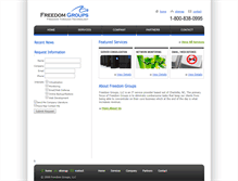Tablet Screenshot of freedomgroups.com